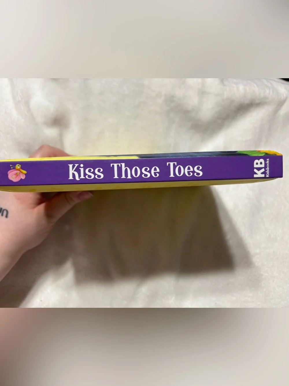 Kiss Those Toes Children's Board Book - Yellow